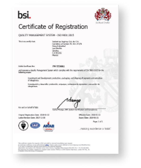 ISO2009 인증 받은 루테인지아잔틴