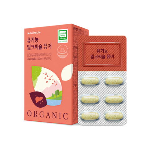 정우성 유기농 밀크씨슬 퓨어 1박스 1개월분 정 | 뉴트리원